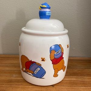 Vintage Winnie The Pooh Cookie Jar Ceramic XL Authentic Disney Treasure Craft